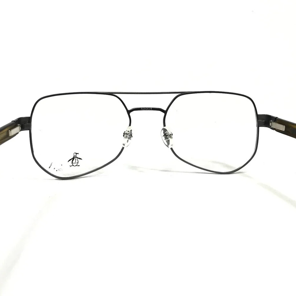 Penguin Eyeglasses Frames THE SINCLAIR GM Grey Brown Square Full Rim 52-19-145